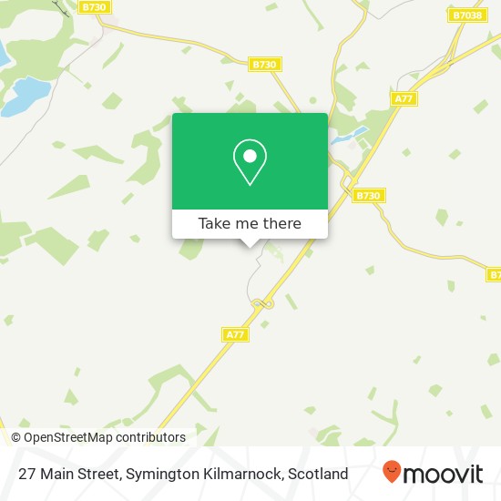 27 Main Street, Symington Kilmarnock map