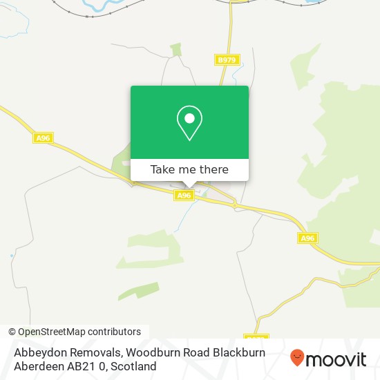 Abbeydon Removals, Woodburn Road Blackburn Aberdeen AB21 0 map