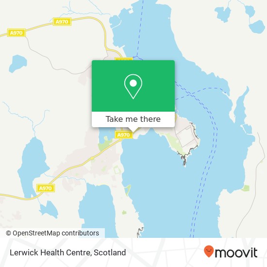 Lerwick Health Centre map