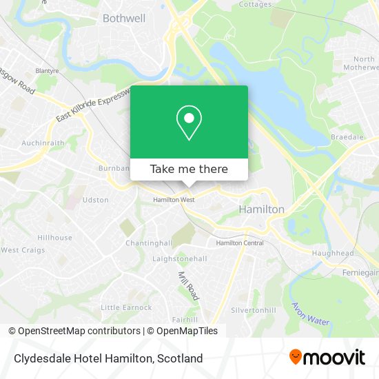 Clydesdale Hotel Hamilton map