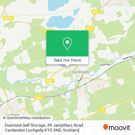 Diamond Self Storage, 39 Jamphlars Road Cardenden Lochgelly KY5 0ND map