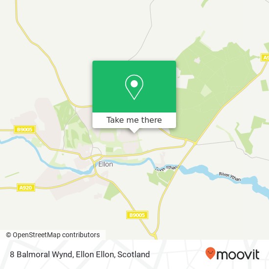 8 Balmoral Wynd, Ellon Ellon map