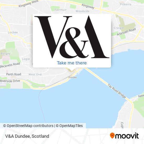 V&A Dundee map