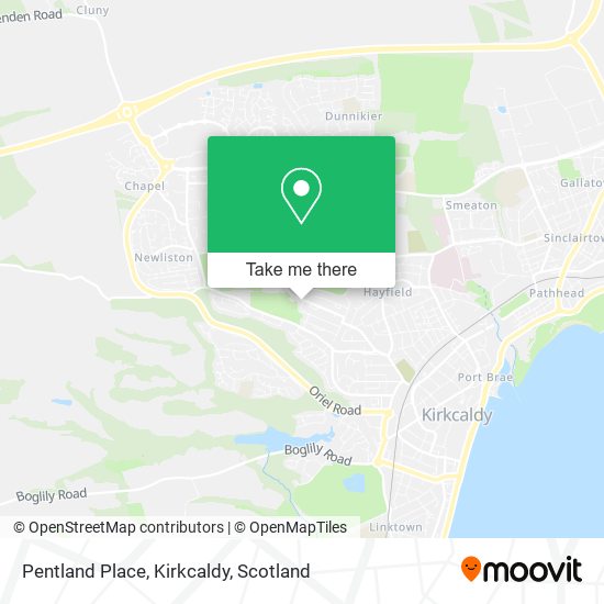 Pentland Place, Kirkcaldy map