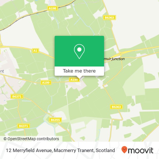 12 Merryfield Avenue, Macmerry Tranent map