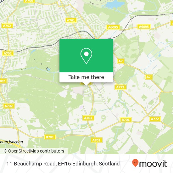 11 Beauchamp Road, EH16 Edinburgh map