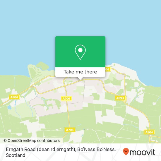 Erngath Road (dean rd erngath), Bo'Ness Bo'Ness map