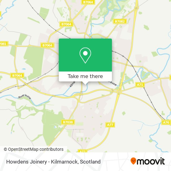 Howdens Joinery - Kilmarnock map