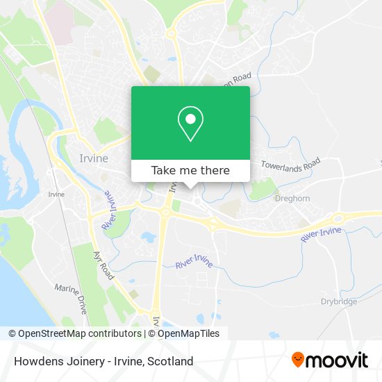 Howdens Joinery - Irvine map