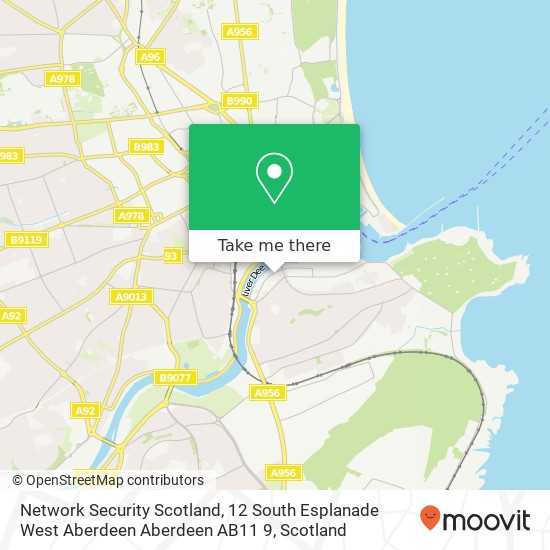 Network Security Scotland, 12 South Esplanade West Aberdeen Aberdeen AB11 9 map