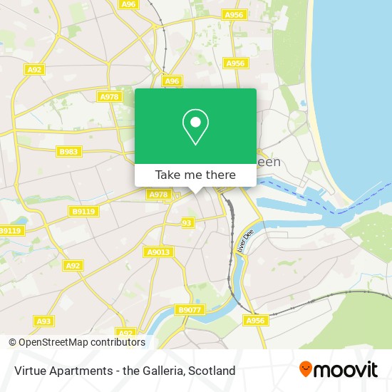 Virtue Apartments - the Galleria map