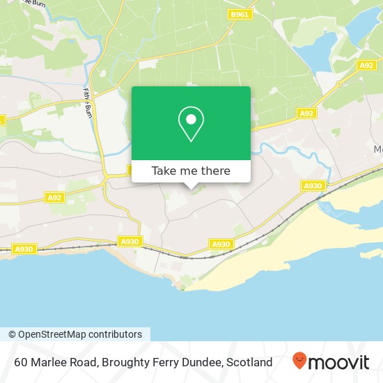 60 Marlee Road, Broughty Ferry Dundee map