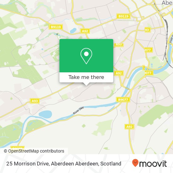 25 Morrison Drive, Aberdeen Aberdeen map