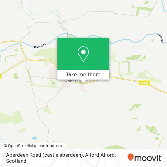 Aberdeen Road (castle aberdeen), Alford Alford map