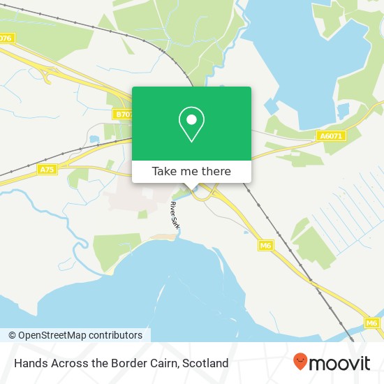 Hands Across the Border Cairn map