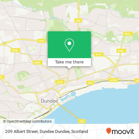 209 Albert Street, Dundee Dundee map