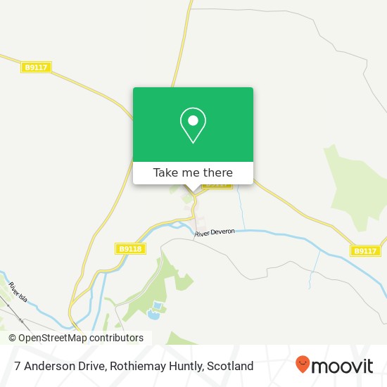 7 Anderson Drive, Rothiemay Huntly map