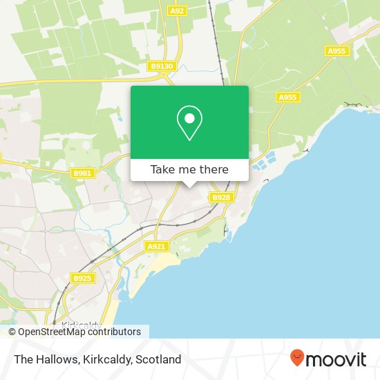 The Hallows, Kirkcaldy map