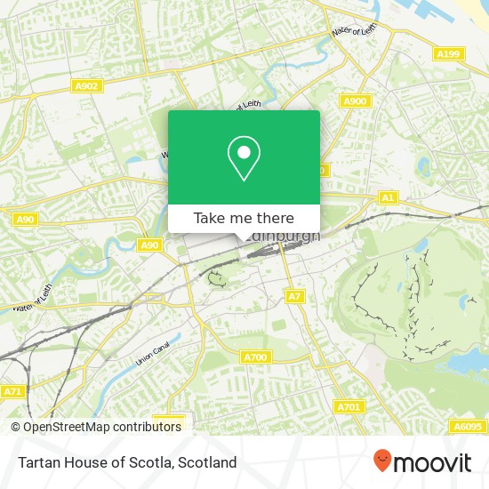 Tartan House of Scotla map