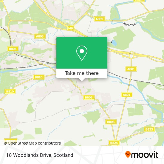 18 Woodlands Drive map