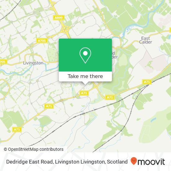 Dedridge East Road, Livingston Livingston map