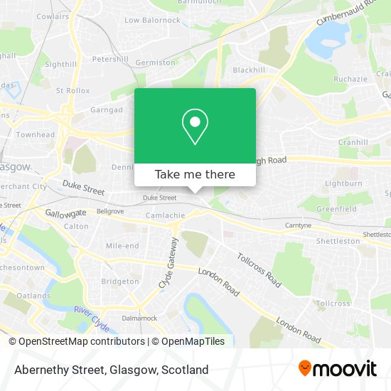 Abernethy Street, Glasgow map