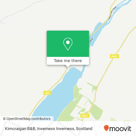 Kimcraigan B&B, Inverness Inverness map