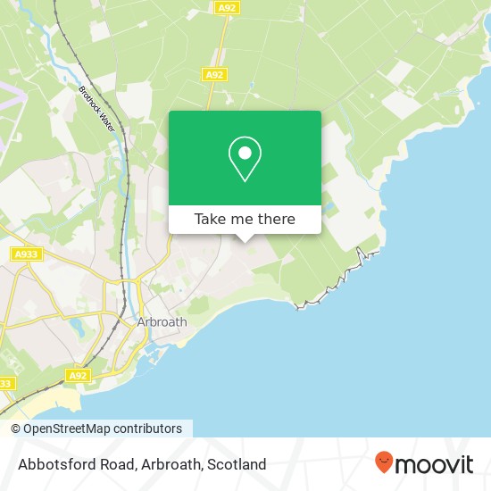 Abbotsford Road, Arbroath map