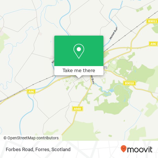 Forbes Road, Forres map