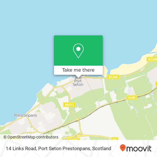 14 Links Road, Port Seton Prestonpans map