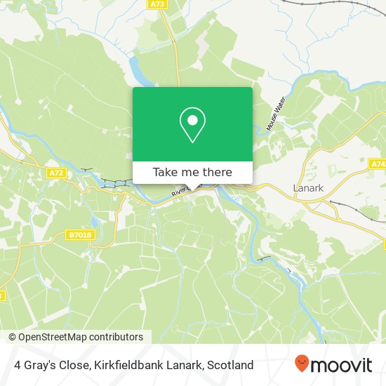 4 Gray's Close, Kirkfieldbank Lanark map