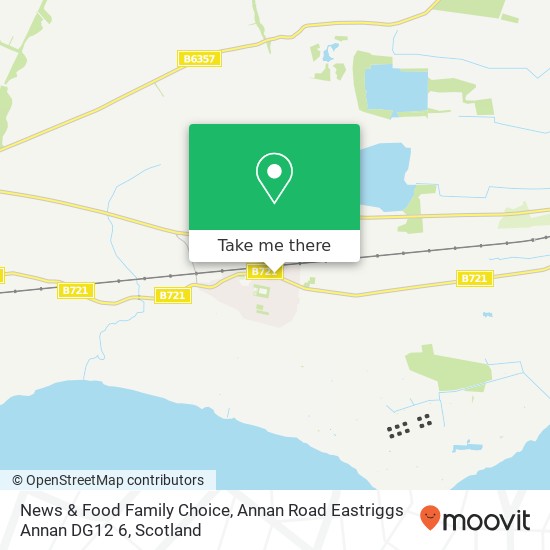 News & Food Family Choice, Annan Road Eastriggs Annan DG12 6 map