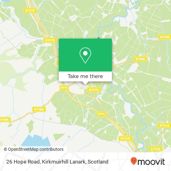 26 Hope Road, Kirkmuirhill Lanark map