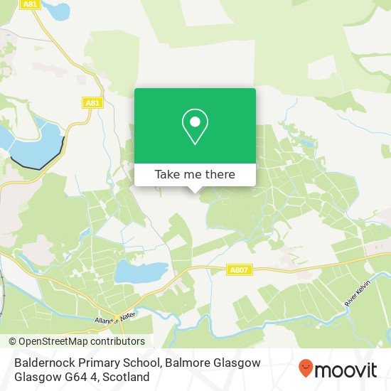 Baldernock Primary School, Balmore Glasgow Glasgow G64 4 map