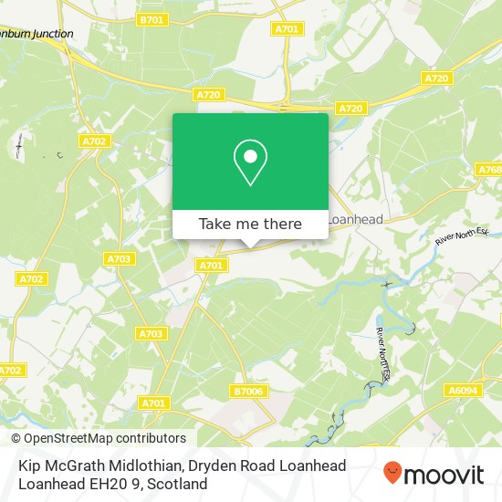 Kip McGrath Midlothian, Dryden Road Loanhead Loanhead EH20 9 map