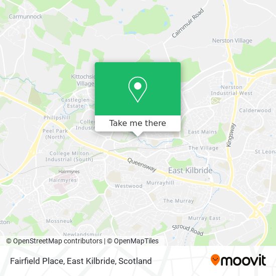 Fairfield Place, East Kilbride map