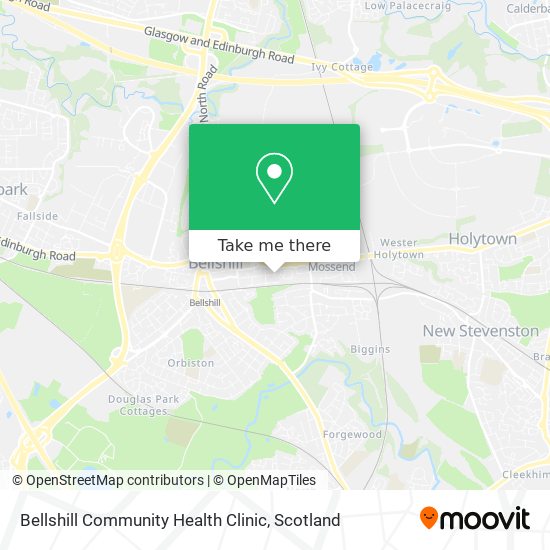 Bellshill Community Health Clinic map