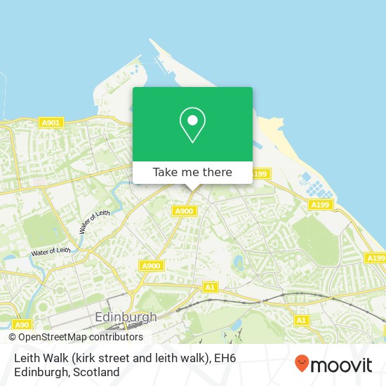 Leith Walk (kirk street and leith walk), EH6 Edinburgh map