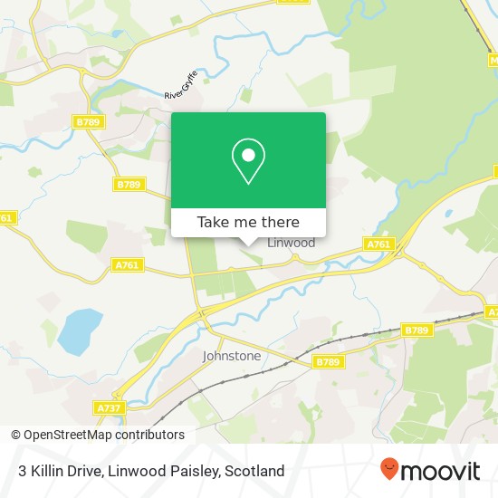 3 Killin Drive, Linwood Paisley map