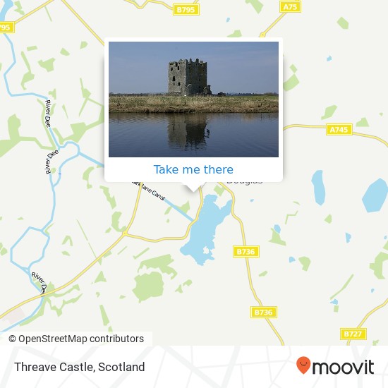 Threave Castle map