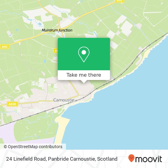 24 Linefield Road, Panbride Carnoustie map