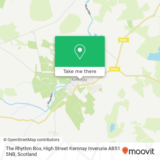 The Rhythm Box, High Street Kemnay Inverurie AB51 5NB map
