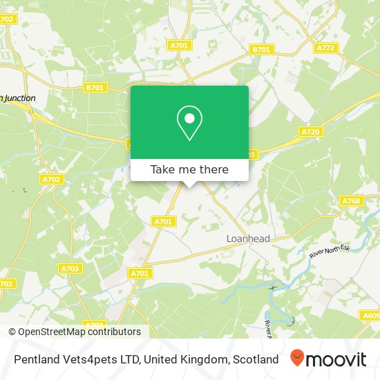 Pentland Vets4pets LTD, United Kingdom map