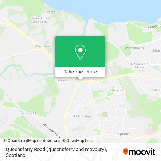 Queensferry Road (queensferry and maybury) map