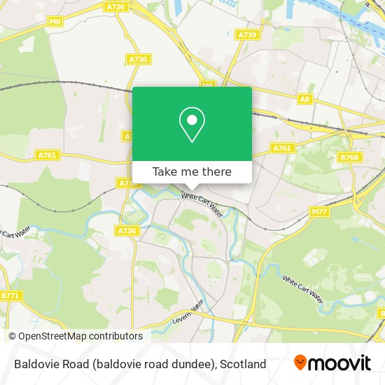 Baldovie Road (baldovie road dundee) map