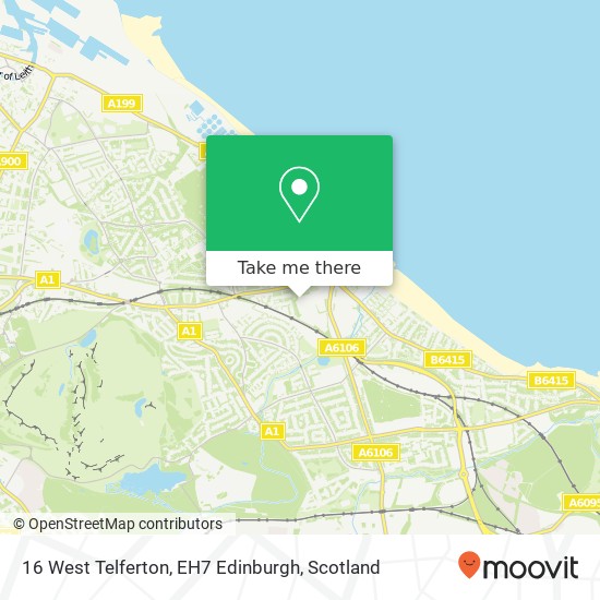 16 West Telferton, EH7 Edinburgh map