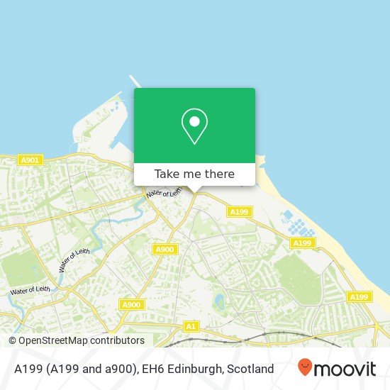 A199 (A199 and a900), EH6 Edinburgh map