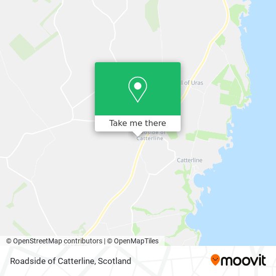 Roadside of Catterline map