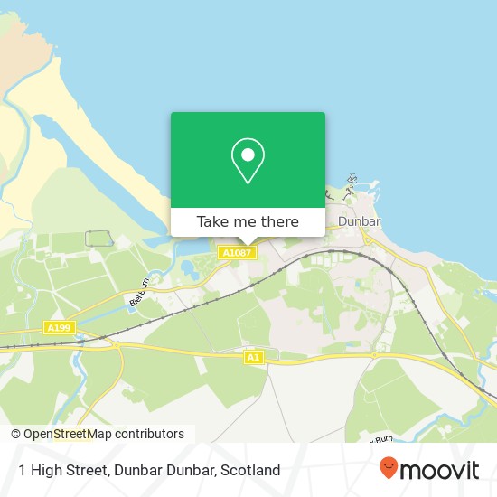 1 High Street, Dunbar Dunbar map