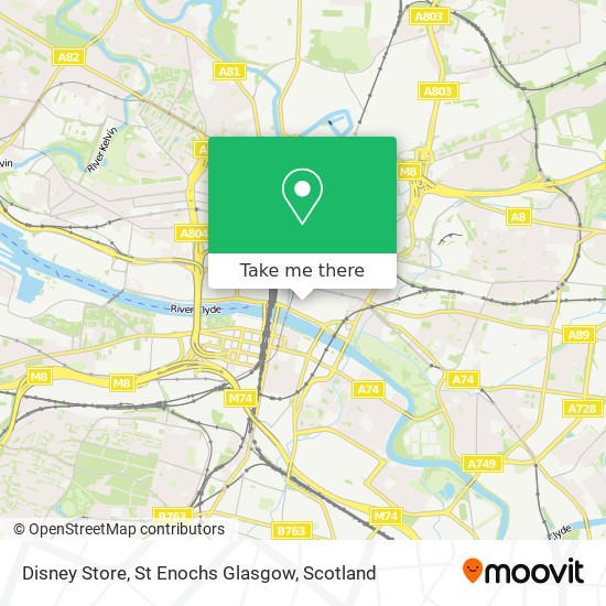 Disney Store, St Enochs Glasgow map